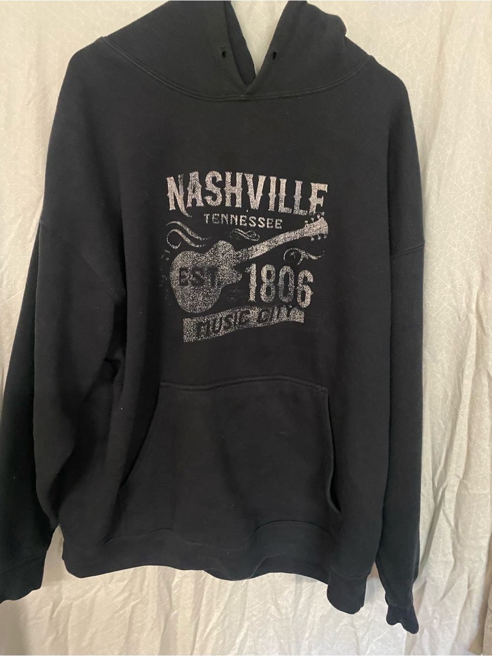 Nashville Tennessee Black Graphic Hoodie